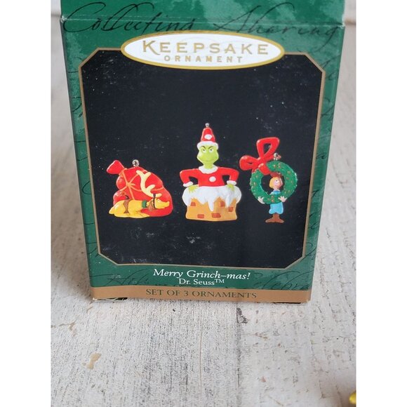 Hallmark Merry Grinch-mas miniature ornament Xmas book series - Picture 6 of 6